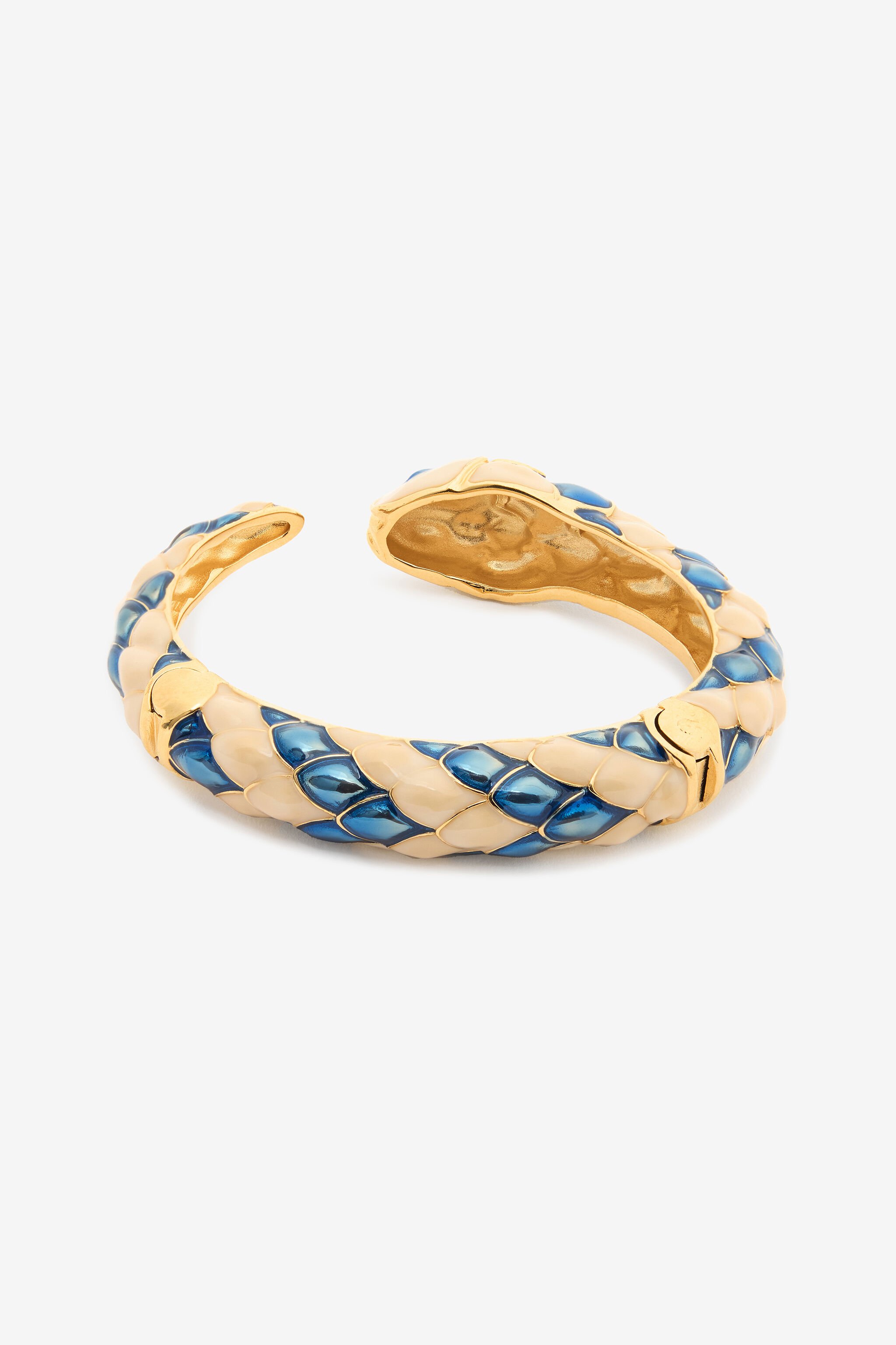 RC Bracciale Rigido Con Serpente Blu UKG021-AM021