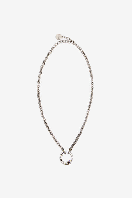 RC Collar De Cadena Con Serpiente Plata URG003-AM258