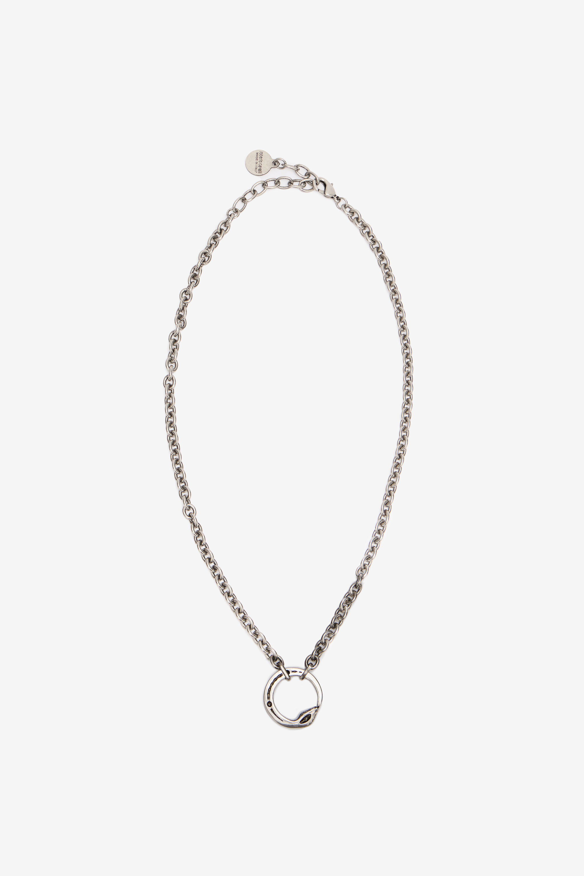 RC Collar De Cadena Con Serpiente Plata URG003-AM258