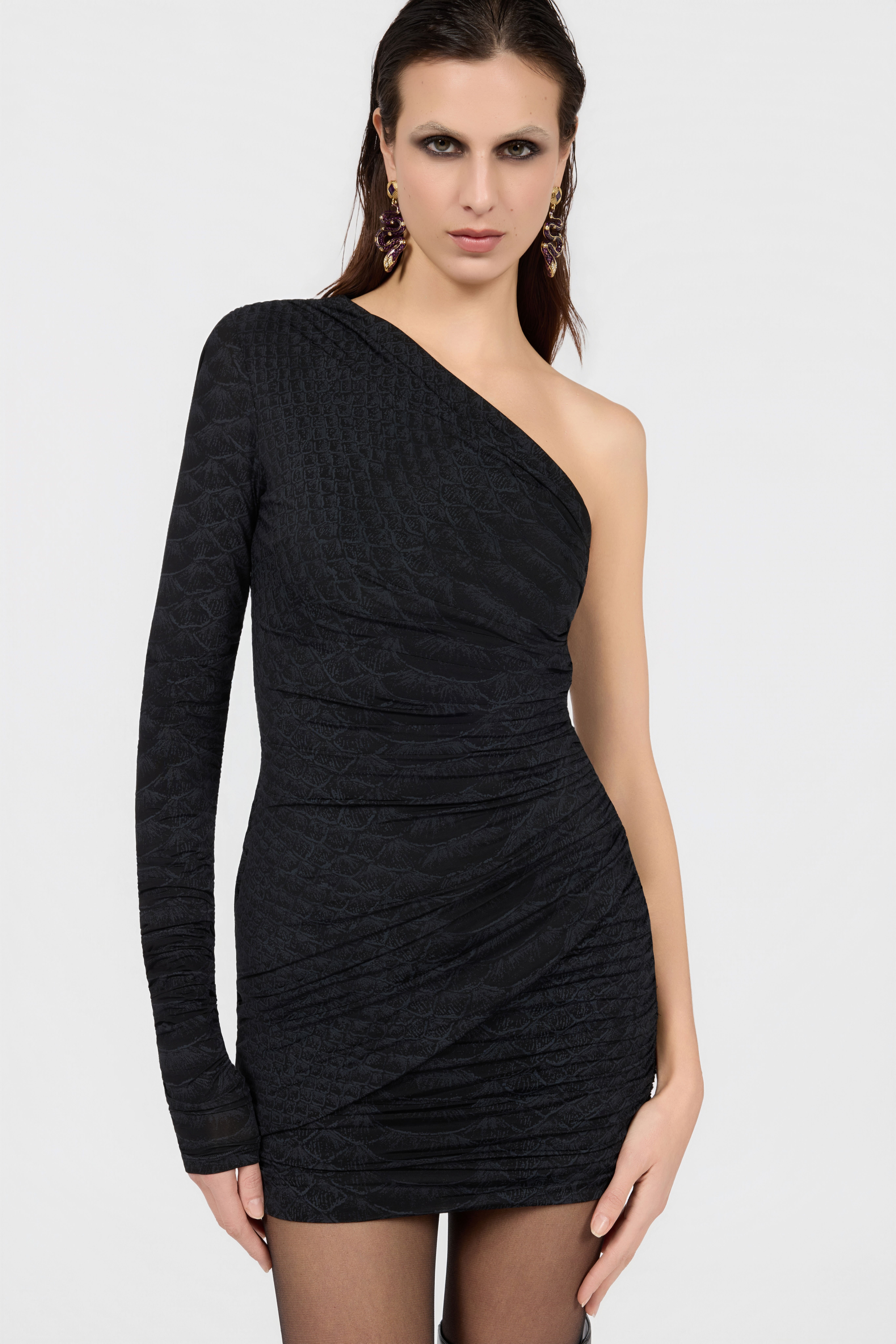 RC Robe Mini Imprimé Serpentine BLACK XQT119-NLS36