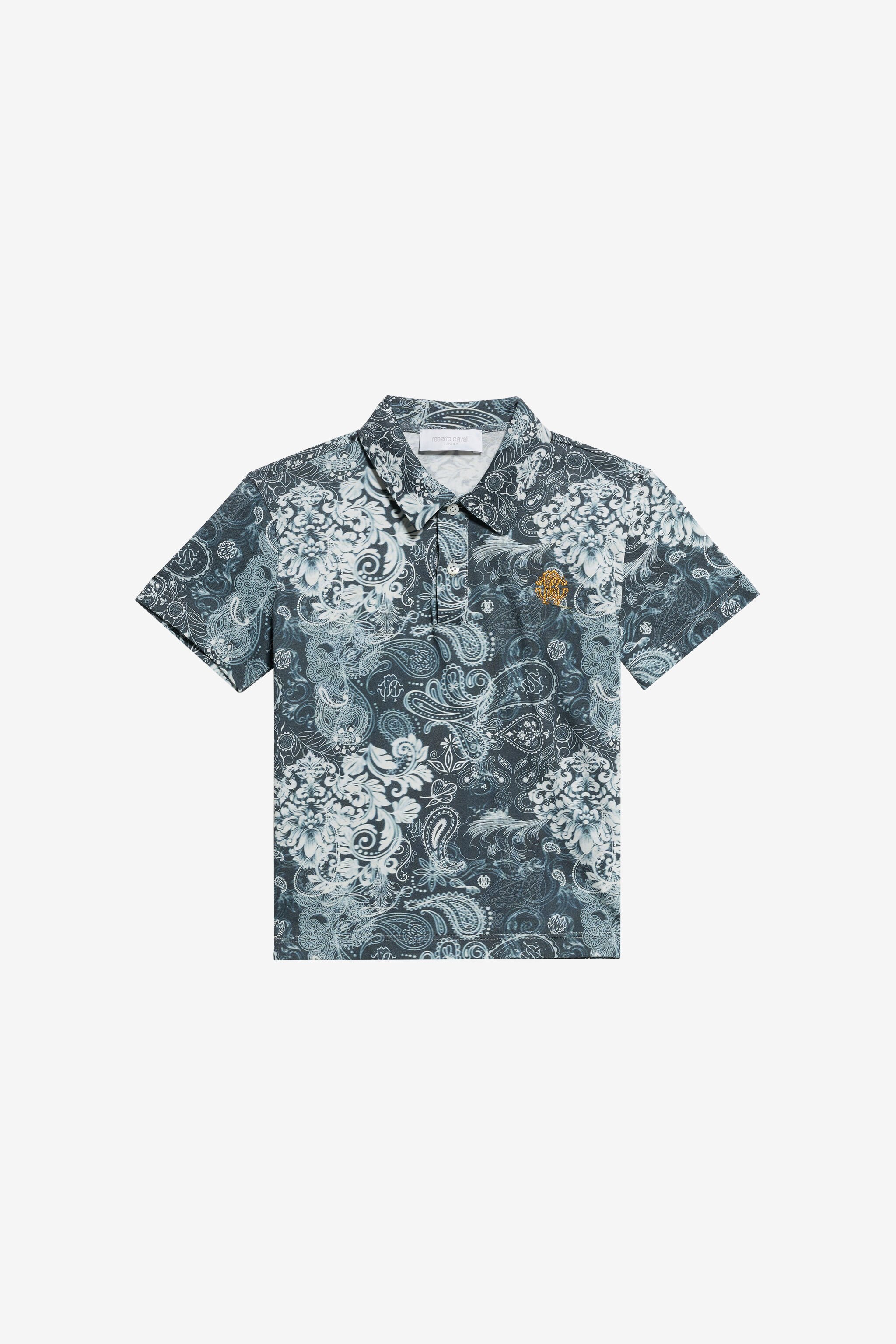 JU Paisley Print Polo JU Paisley Print Polo BLUE WJT61J-7MR35