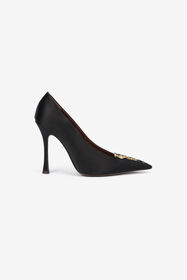 ${brand} Black Pumps With Leaf Insert ${colorDescription} ${masterID}