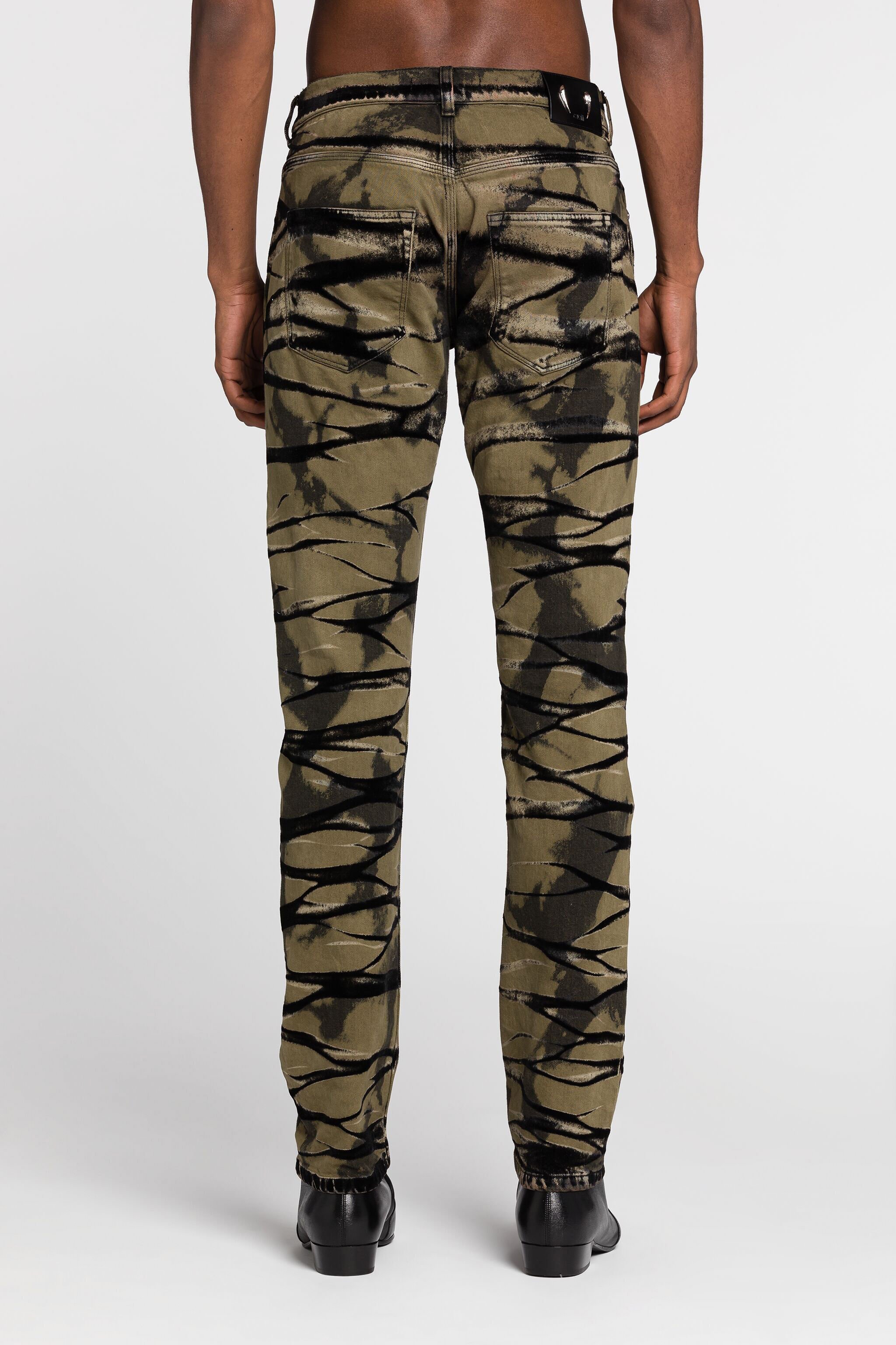 RC Bleached Slim-Fit Jeans Green RRJ251-DS006