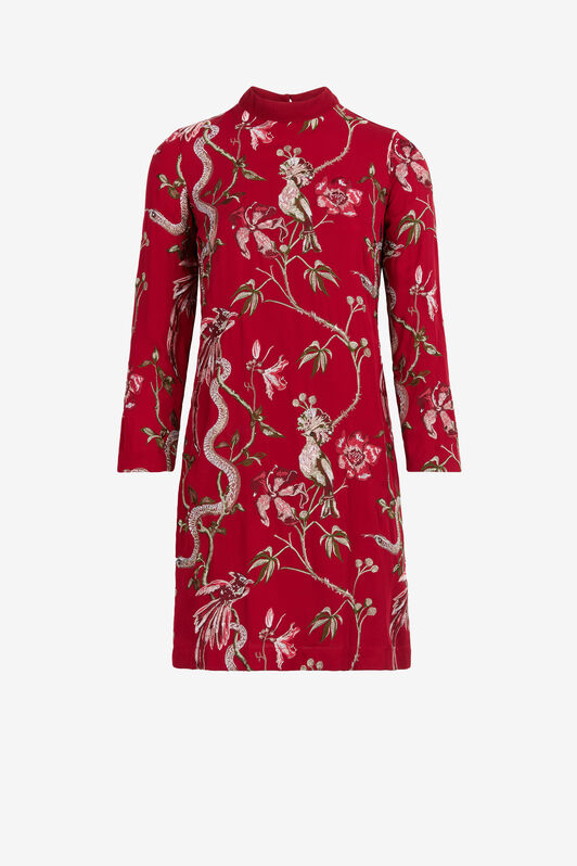 JC Abito con ricamo floreale e animalier Just Cavalli 256-256 HQLSBI-ISETX