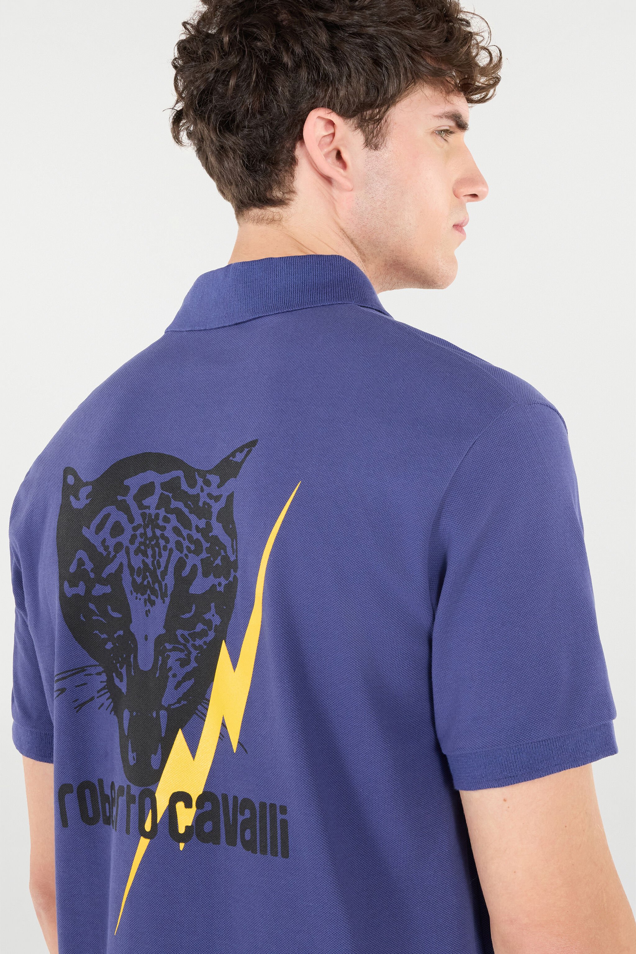 RC Polo With Print And Logo Dark blue POT64D-KB001