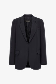 ${brand} Chaqueta Negra de Cierre Sencillo ${colorDescription} ${masterID}