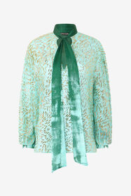 ${brand} Silk Blend Blouse with Shimmering Pattern ${colorDescription} ${masterID}