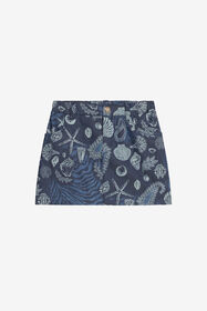 ${brand} Miniskirt With Marine Print ${colorDescription} ${masterID}