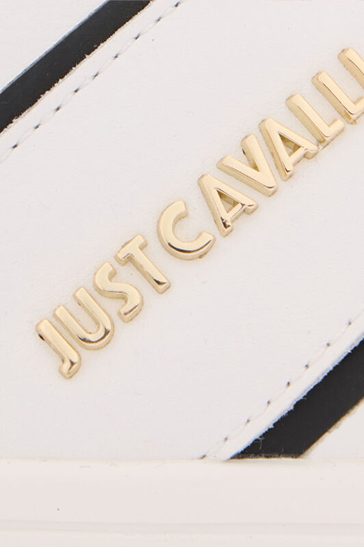 JC Baskets Blanches en Cuir avec Empiècements en Daim WHITE UFS016-UF291