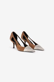 RC Shark Print Leather Pumps TABACCO/ST.SHARK TKS046-PA008