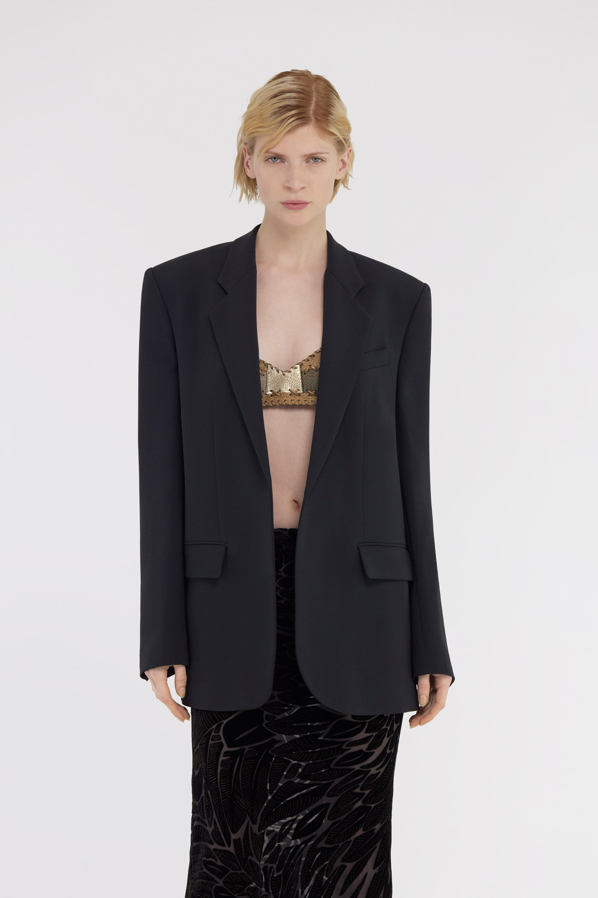 RC Chaqueta Negra de Cierre Sencillo Negro SWT402-HR005