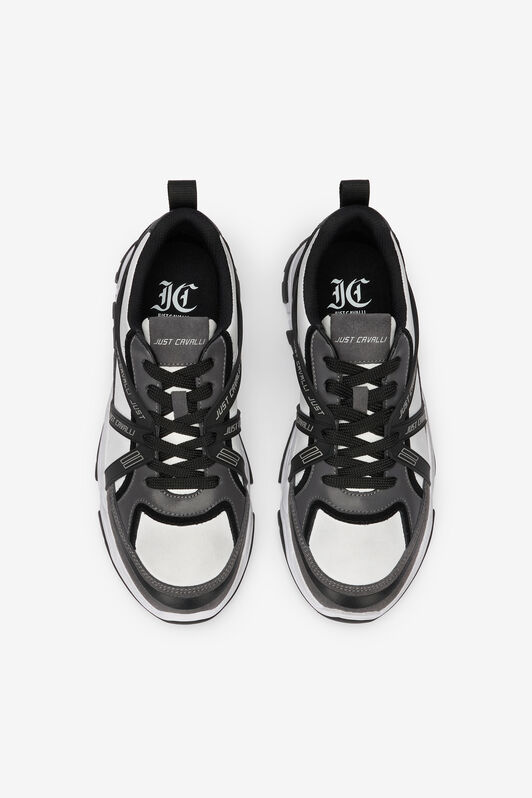 JC White Chunky Leather Sneakers 003+802 VFS060-VF518