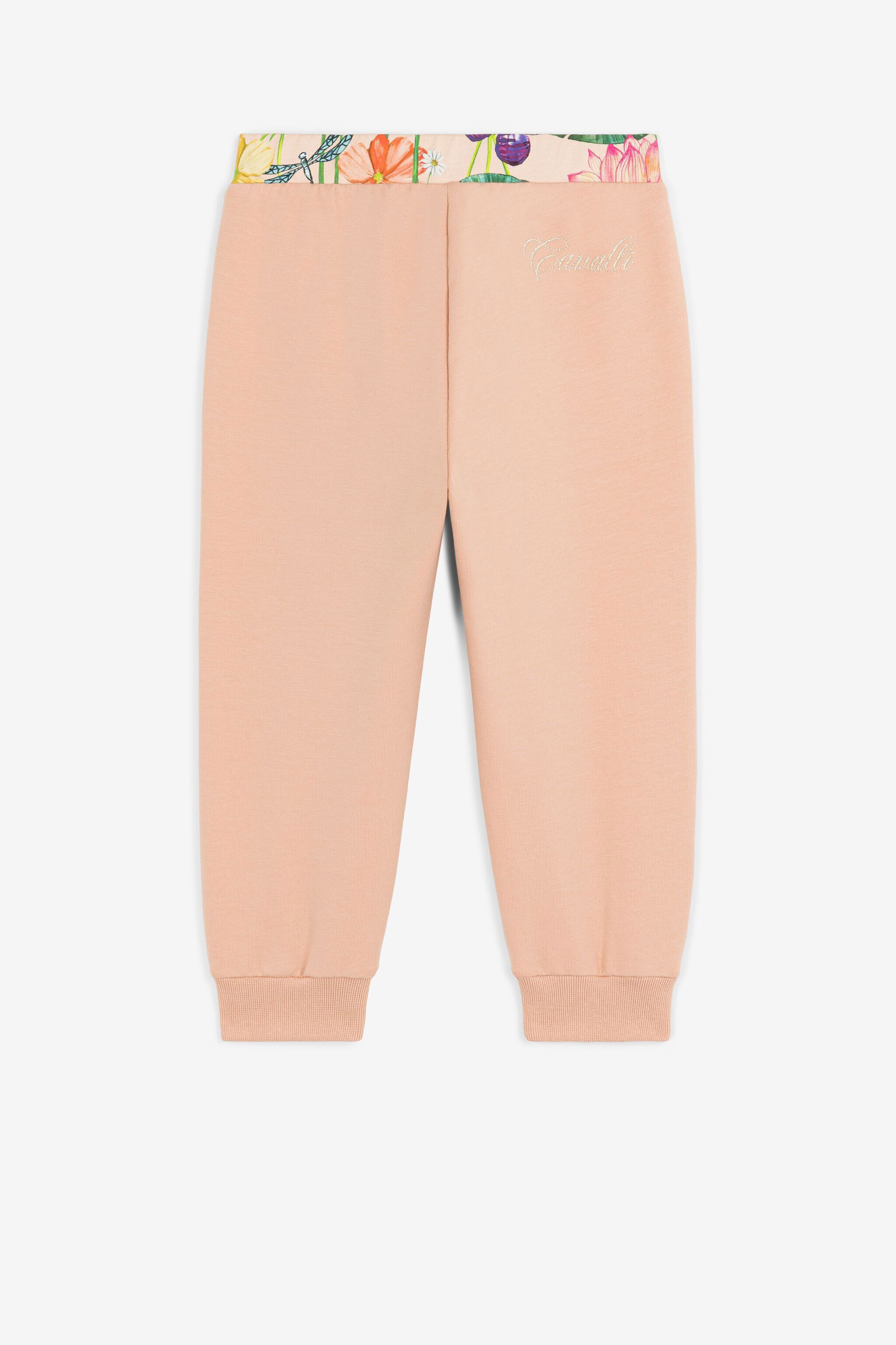 JU Flower-Print Sweatpants Pink PJT257-CF050