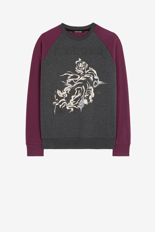 RC Sweat à imprimé tigre Dark Grey JST65A-CF062