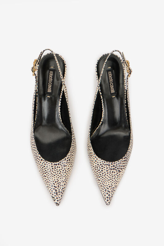 RC Shark Print Leather Slingbacks ST.SHARK TKS043-PA045