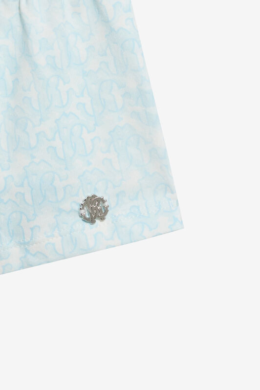 JU White And Light Blue Monogram RC Children Kit BABY BLUE WJT809-JFR11