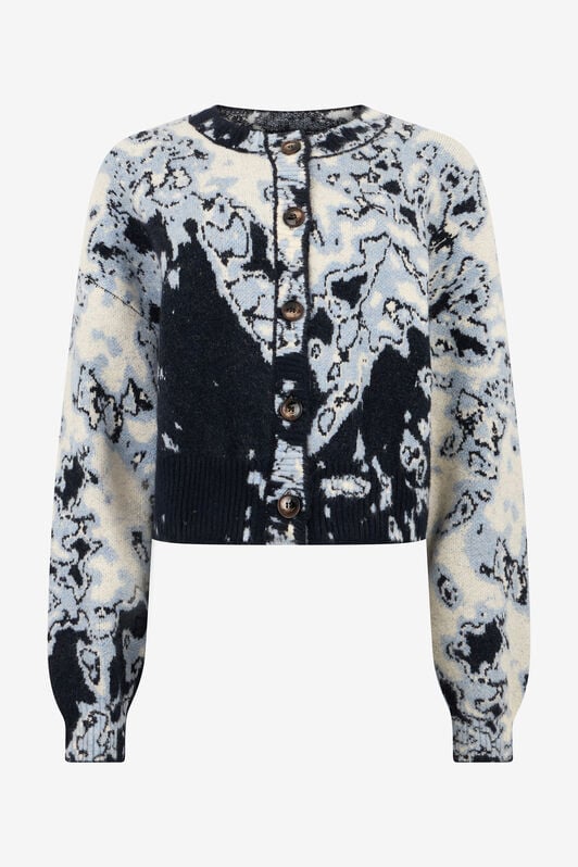 RC Abstract Jacquard Cardigan RC Abstract Jacquard Cardigan BLUE APPALOUSA ROM90A-FEC32