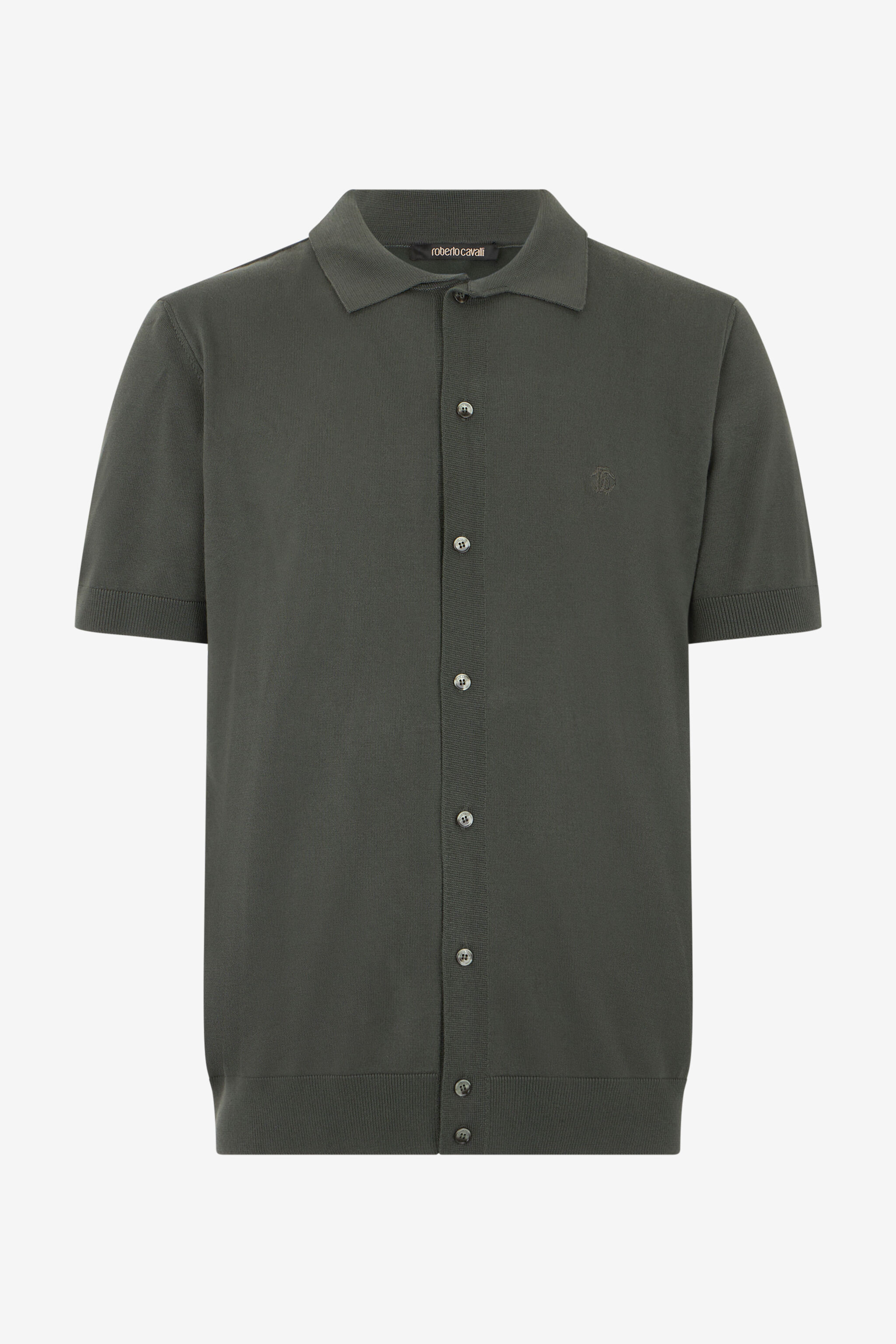 RC Polo Verde de Punto con Monogram RC MILITARY GREEN SOT71D-VI044