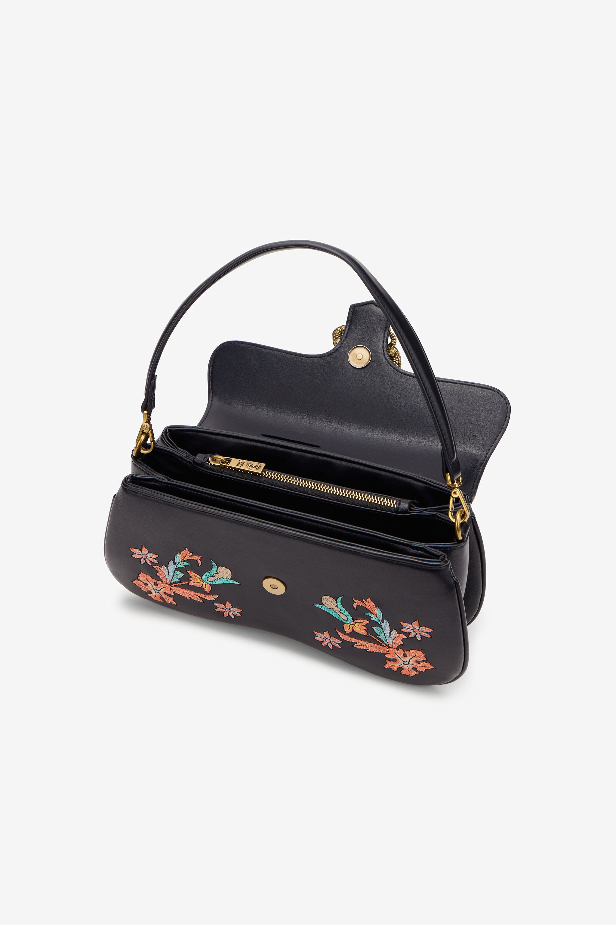 JC Persian Tarot Embroidered Shoulder Bag BLACK WFB025-WF355