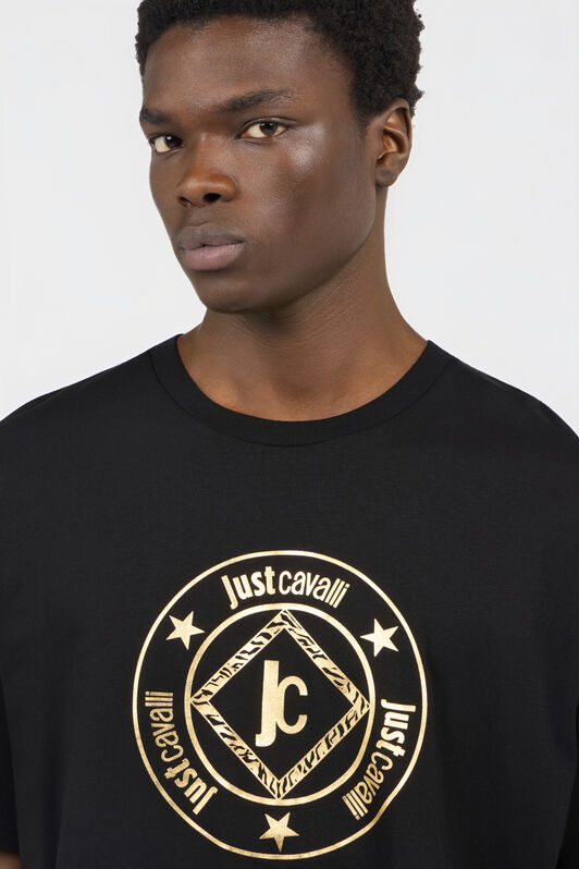 JC Black T-Shirt With Logo BLACK RRT939-RR201