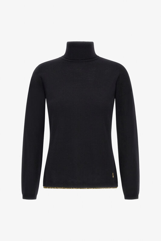 RC Turtleneck sweater Negro NOM00B-MQ030