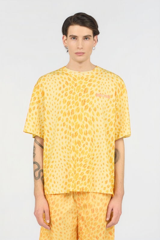 JC T-shirt mit The Jaguar Kiss-Print 644 POP CORN + 582 A WFT050-WF080