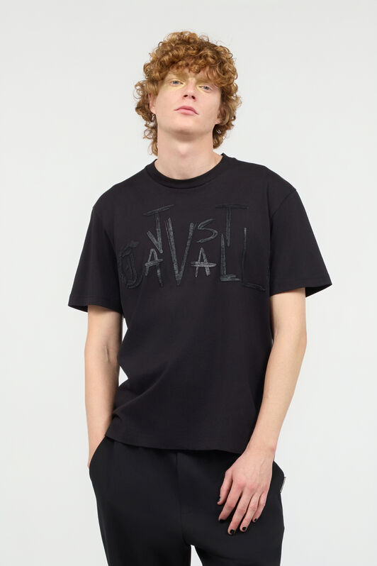 JC T-Shirt Avec Logo Assorti Noir UFT055-UF075