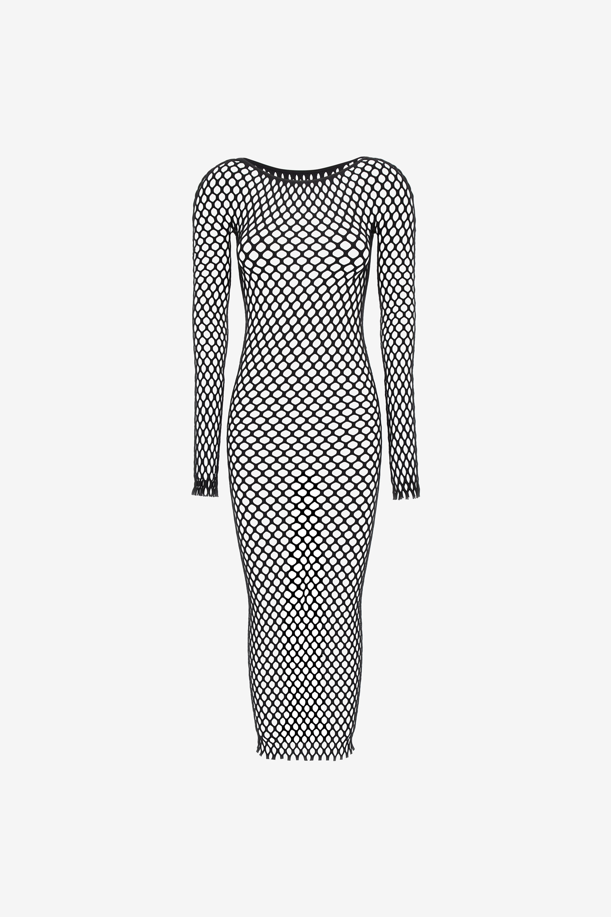 RC Knit swimsuit cover-up Black SYW055-MA001