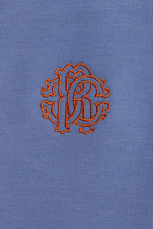 JU Blue logo crest tracksuit pants DENIM/ORANGE IJT215-CF042