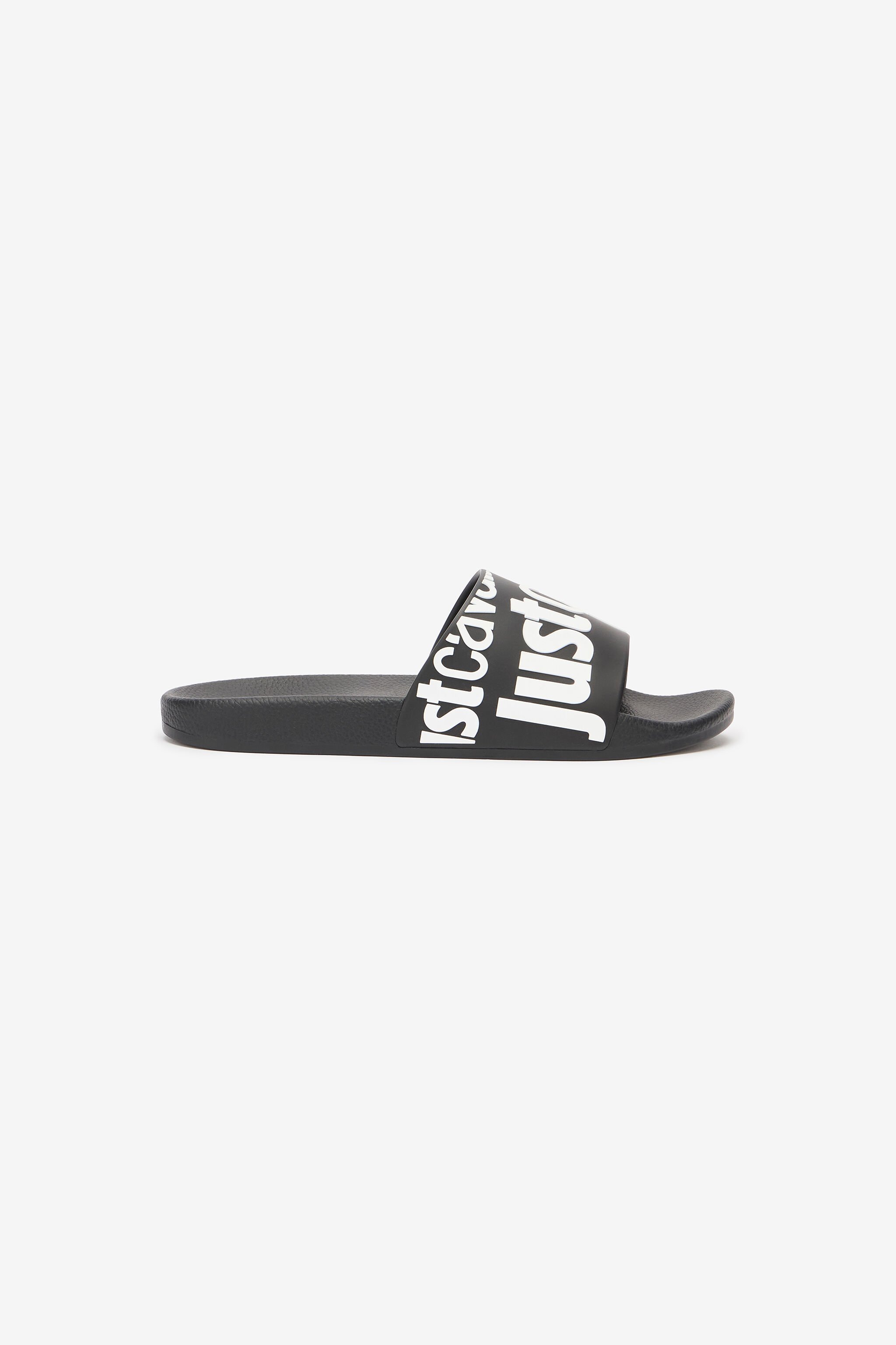JC Slides Con Lettering Nero/Bianco UFS027-UF302