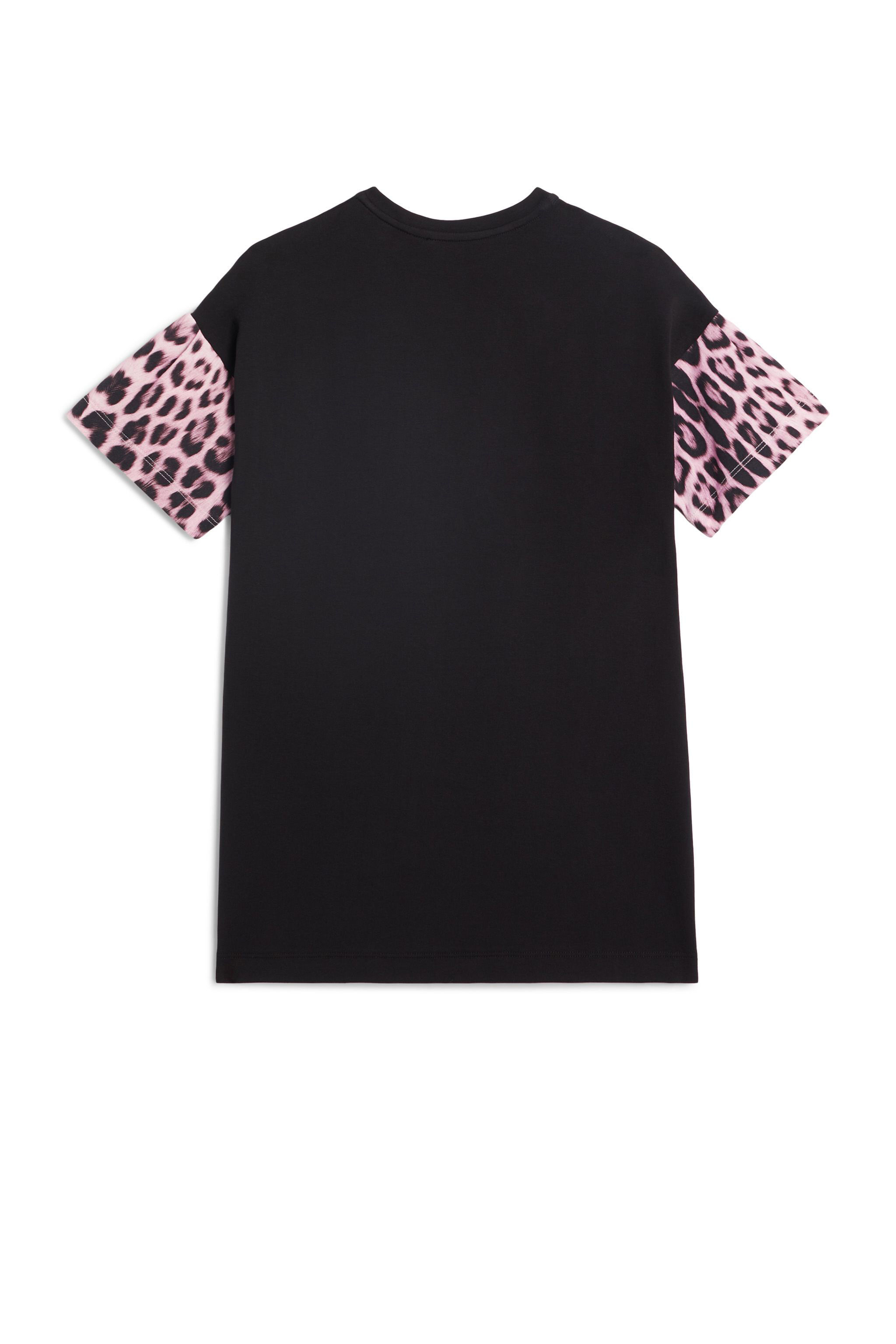JU T-Shirt-Kleid mit Jaguar-Print BLACK JJT135-JV025