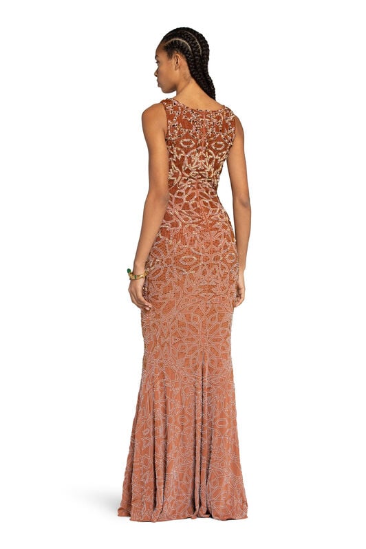 RC Bead-Embellished Maxi Dress Braun IWR153-JJ050