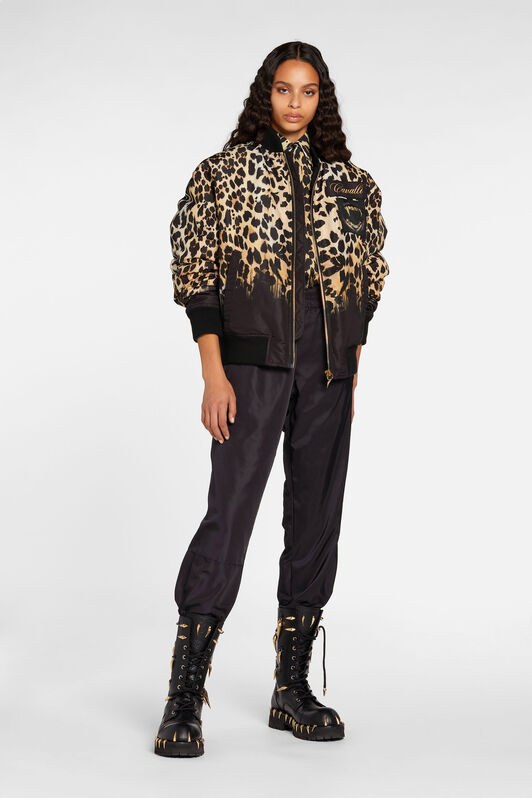 RC Bomberjacke mit Queen Of Sicily Print BLACK/RUM/NUDE NNT810-9NB78