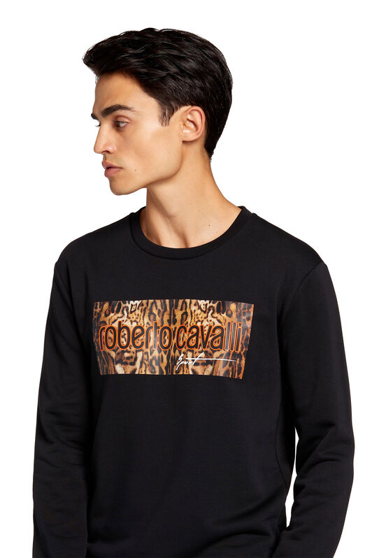 UG Logo-Print Sweatshirt BLACK LYX11F-CF114