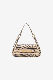 ${brand} Shoulder Bag With Tiger Skin Print And Logo ${colorDescription} ${masterID}