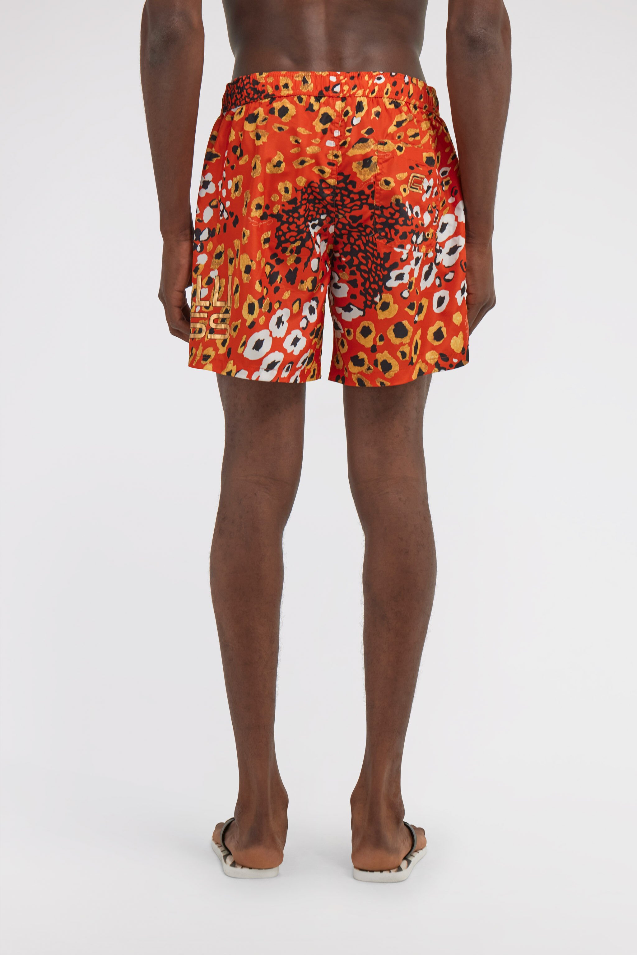 CL Badehose mit Leopard-Print Orange SXH00A-5LN03