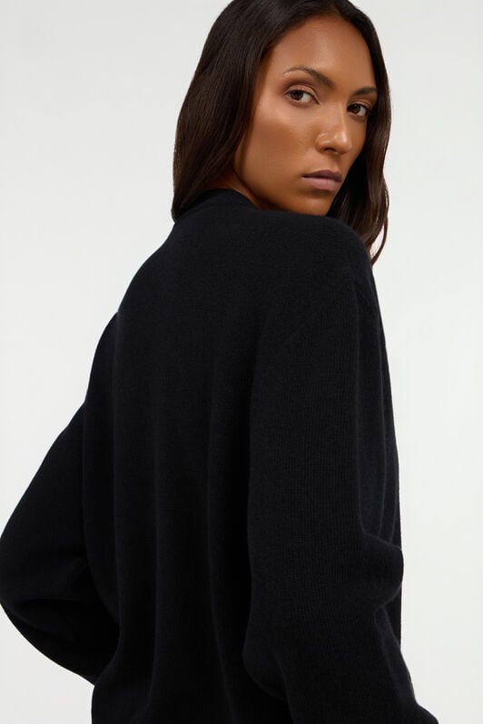 RC Cardigan mit Monogram Mirror Snake in Schwarz RC Cardigan mit Monogram Mirror Snake in Schwarz NERO VKM908-MQ013