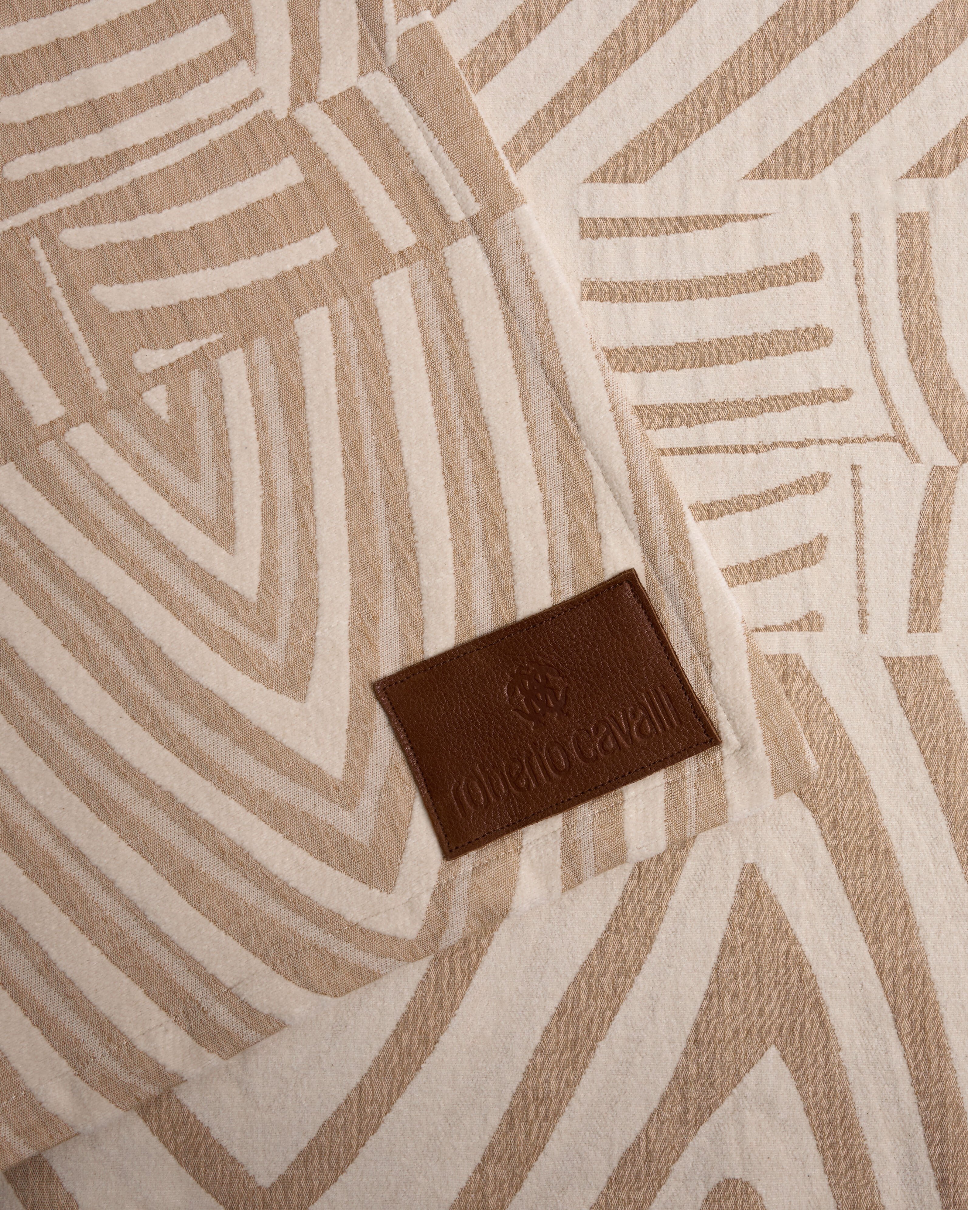 HO Plaid Jacquard Glitch Optical Jungle BEIGE & WHITE VALH04-IH013