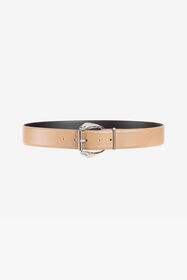 ${brand} Buckled leather belt ${colorDescription} ${masterID}
