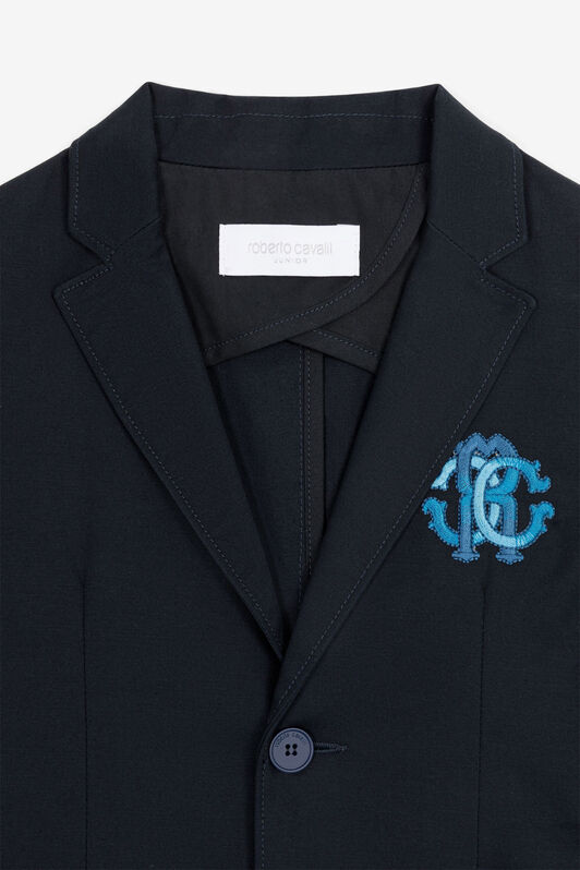 JU RC Monogram Blazer Dark blue RJT408-FN002