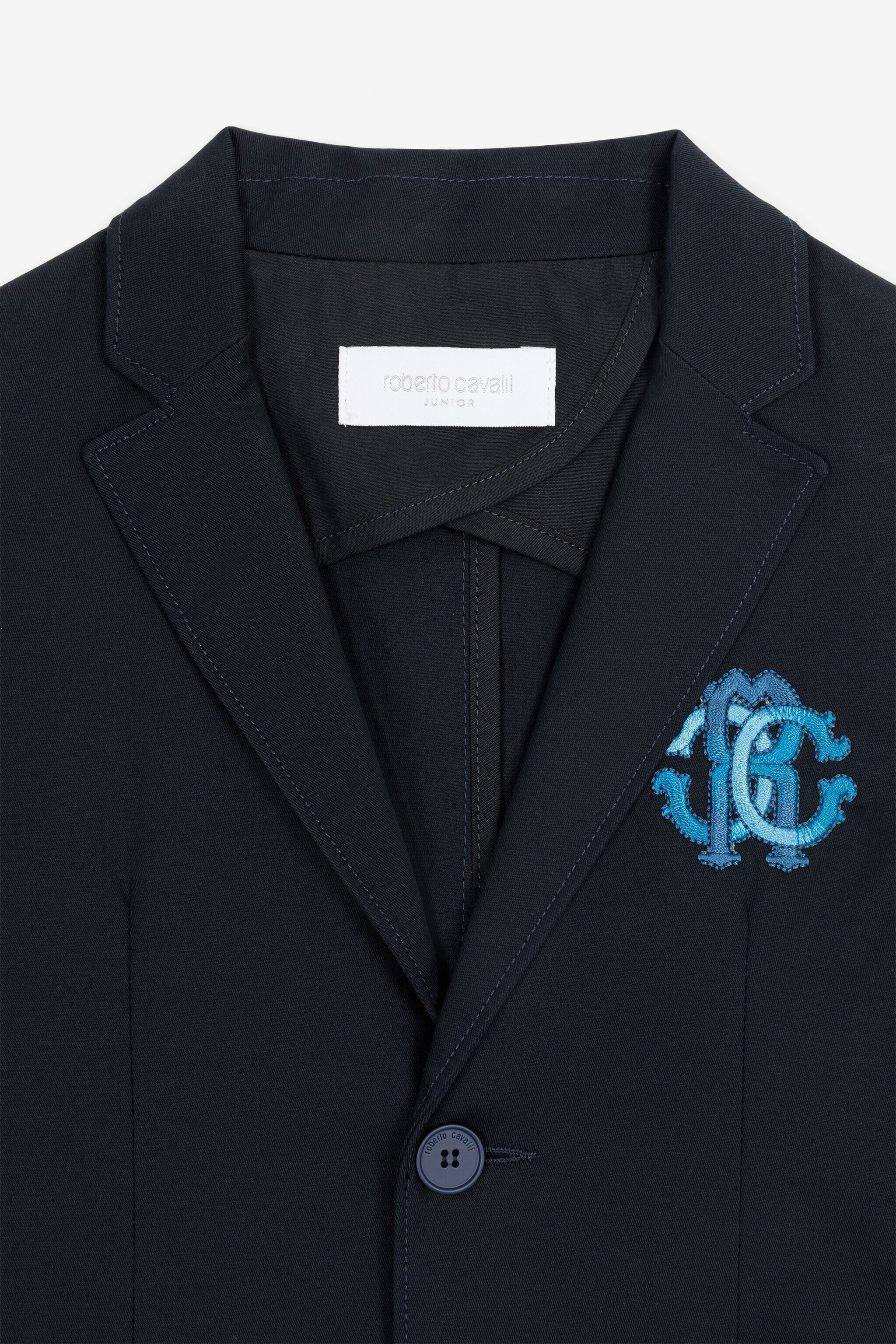 JU RC Monogram Blazer Dark blue RJT408-FN002