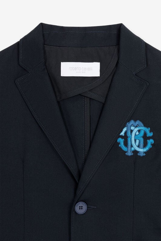 JU RC Monogram Blazer JU RC Monogram Blazer Dark blue RJT408-FN002