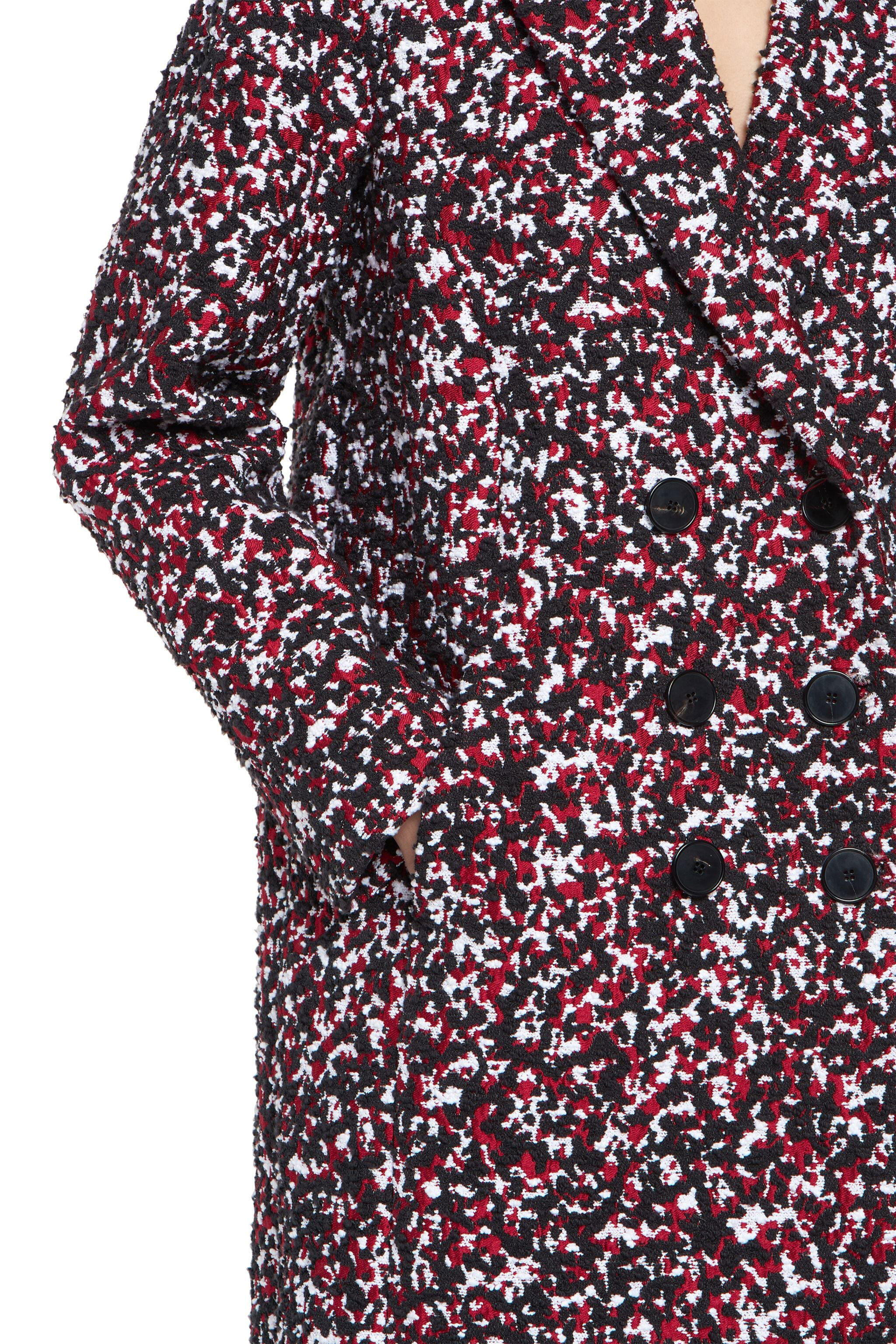 RC Merlot and black tweed coat MERLOT/BLACK HQT504-TG019