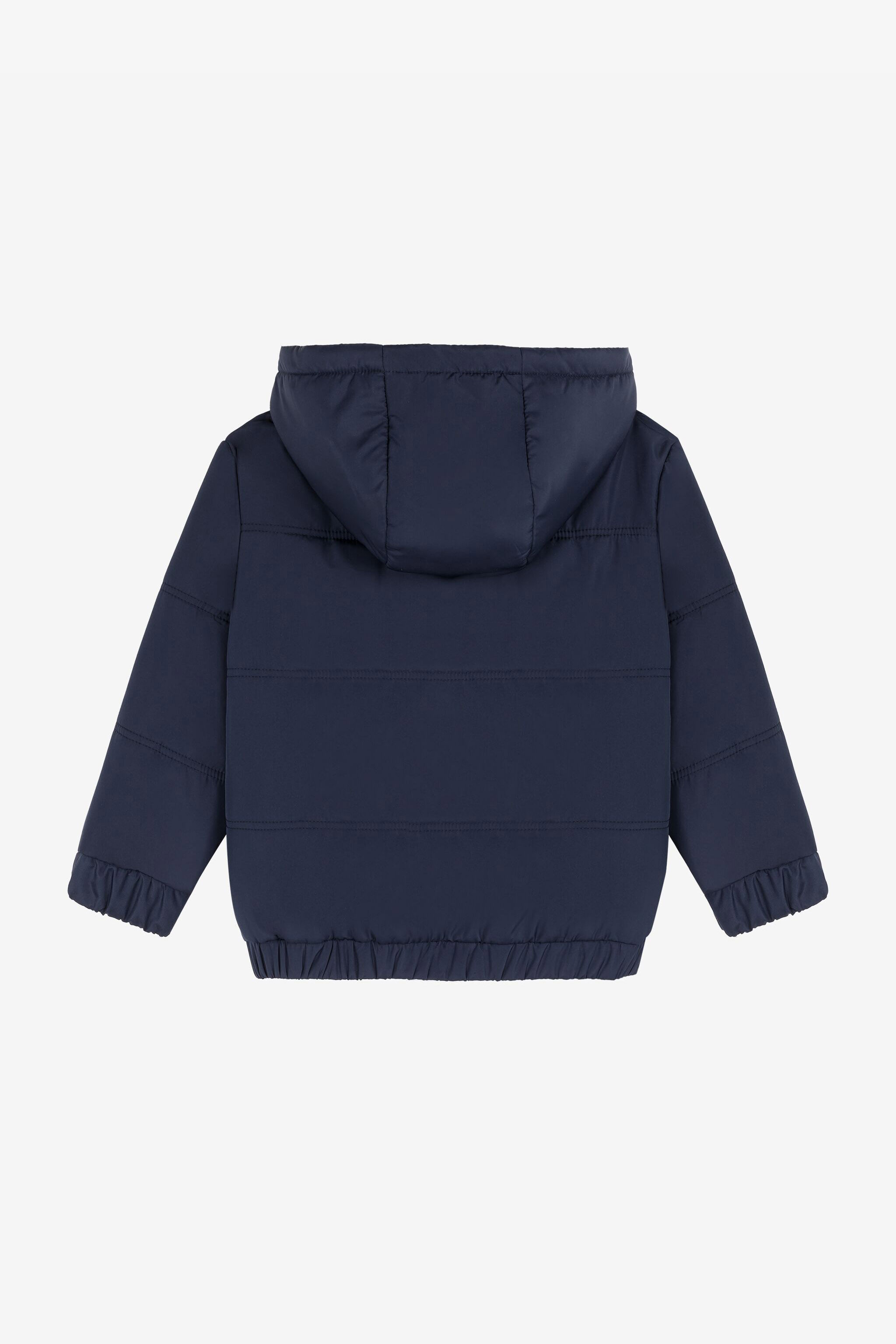 JU RC Monogram And Logo-Embroidered Padded Coat Dark blue RJT40I-SB001