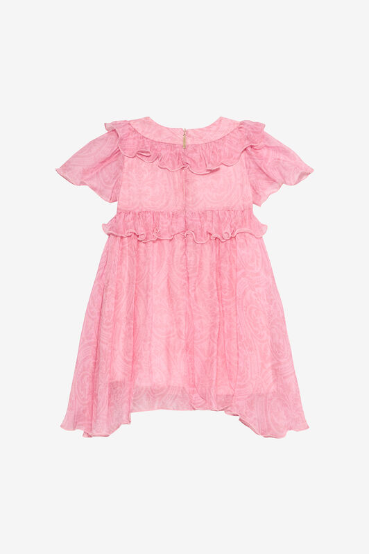 JU Baby Pink Dress with Floral Print BABY ROSE VJT114-2NP28