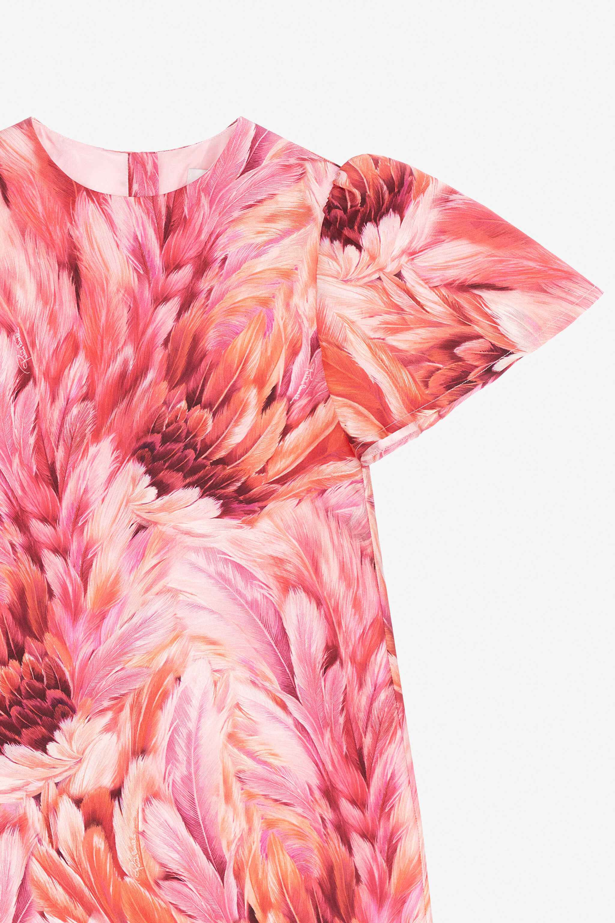 JU Plumage Print Dress Fuchsia TJT10Q-4QN15