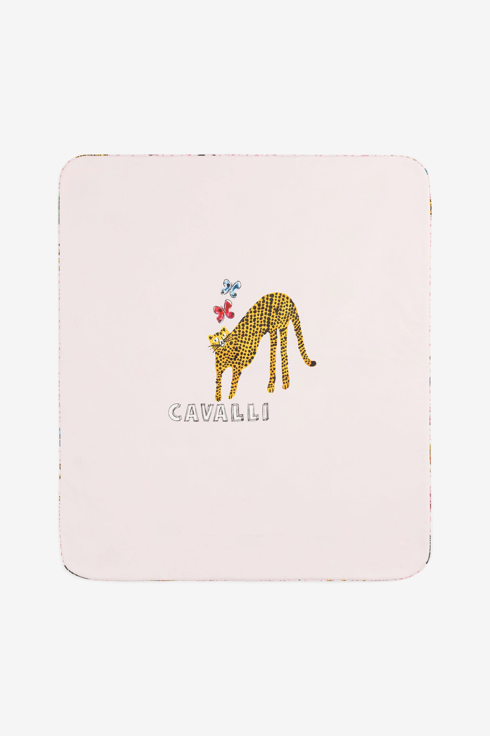 JU Manta para bebé con logotipo y estampado Wildlife Rosa PJT869-JFF07