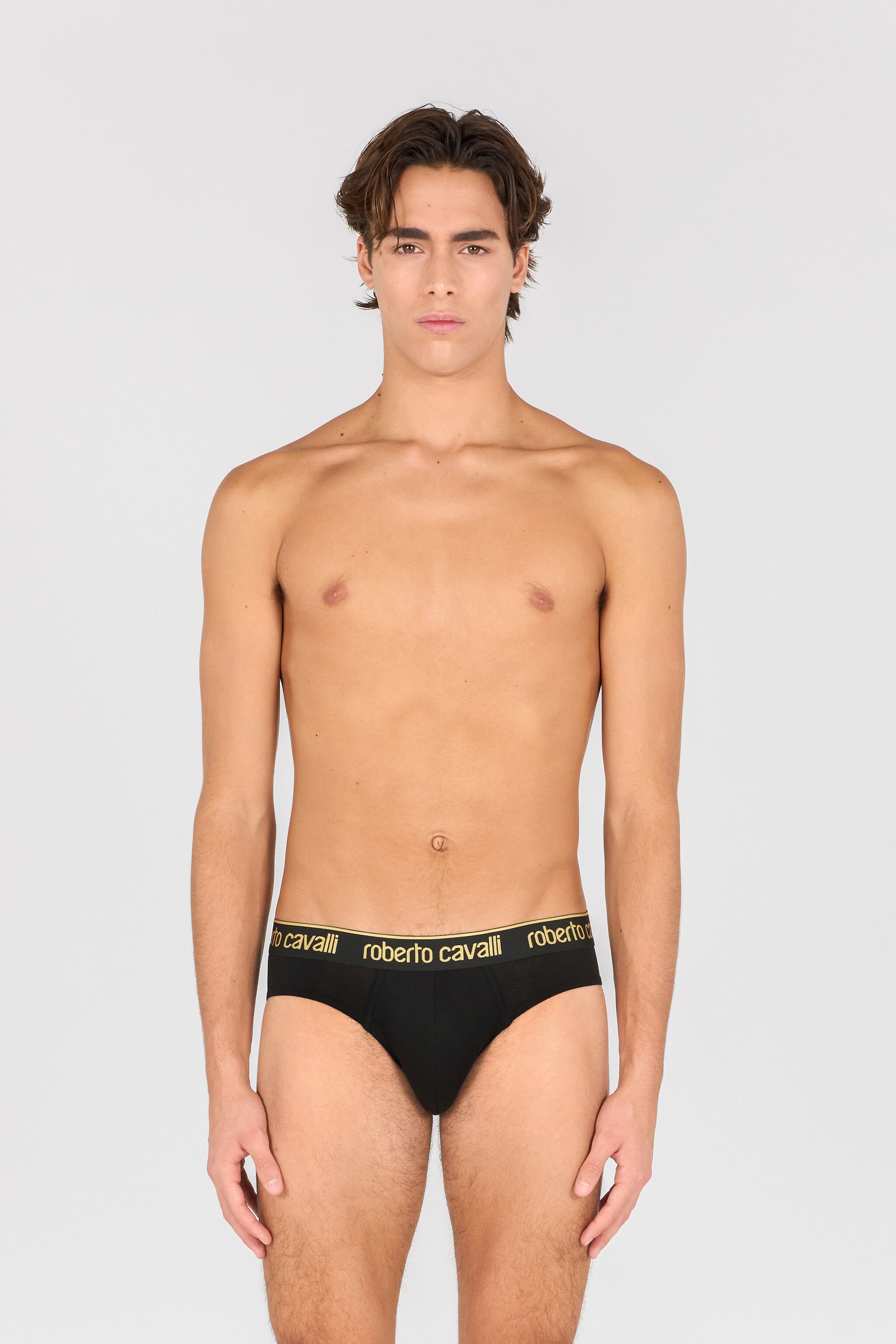 RC Roberto Cavalli Logo Slip Schwarz TRO01A-JJ016