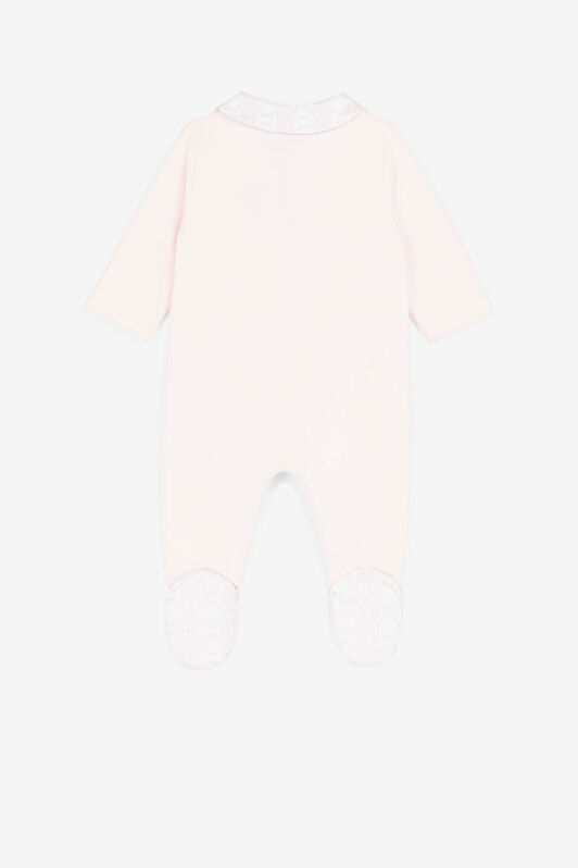 JU Logo And RC Monogram-Embroidered Babygrow Set JU Logo And RC Monogram-Embroidered Babygrow Set Pink QJT824-JV025
