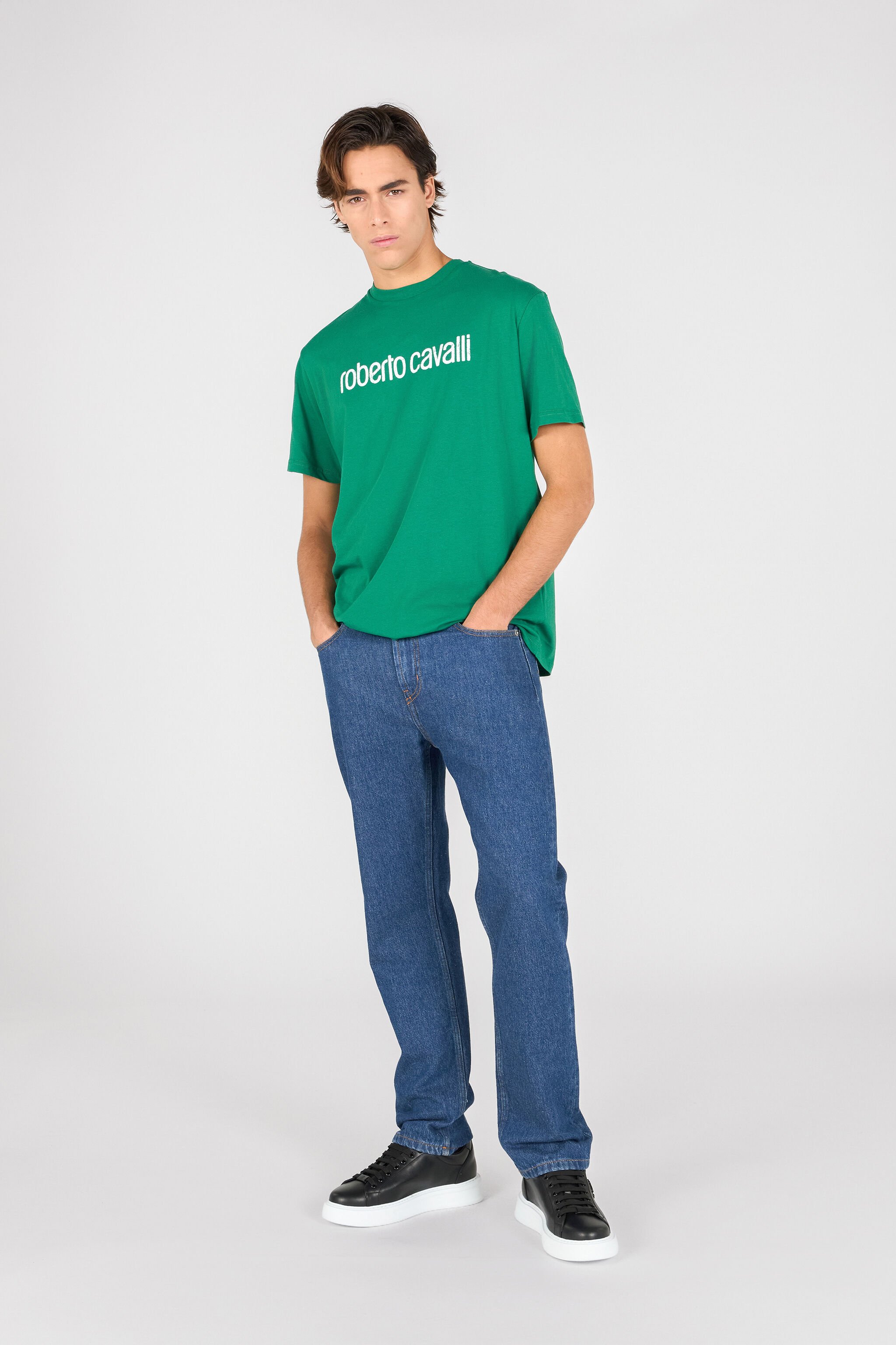 RC T-shirt with lettering MILITARY GREEN OOT60I-JD060